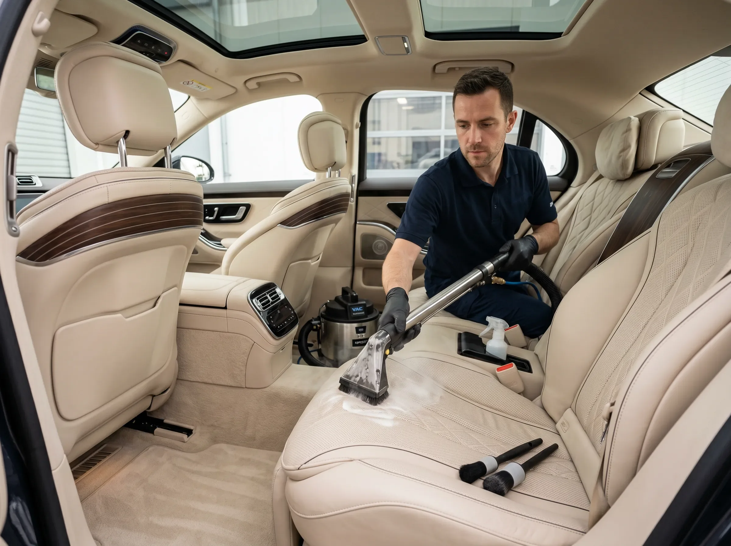 Limpeza de estofos automóvel